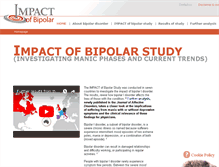 Tablet Screenshot of impactofbipolar.com
